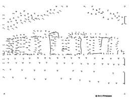 Include this fun and challenging activity in a lesson about bighorn sheep, mountain animals, wildlife. Stonehenge Extreme Dot To Dot Connect The Dots Pdf By Tim S Printables
