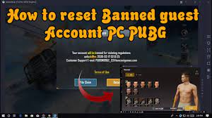 How To Reset Banned Guest Account Pc Pubg Reset Accounting Hacking Computer