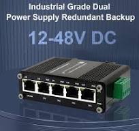 5 Ports DC12-48V Input Full Gigabit POE Switch with Voltage Booster