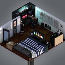 Small Bedroom Dreamroom Gaming Gamer Battlestation Desksetup 1000 In 2020 Bedroom Setup Small Game Rooms Game Room Design