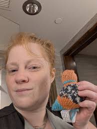 I work in house keeping at the Seneca Allegheny casino hotel. This little  cutie was left for me! Thank you so much! I actually collect little crochet  animals! You made my day! |