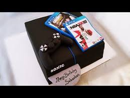 Playstation 4 Cake Pastel De Video Juego Playstation 4 Tutorial Youtube Playstation Cake Ps4 Cake Cake Tutorial