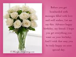 Best Friend Advance Birthday Wishes For Bestie Advance Birthday Wishes Messages And Greetings
