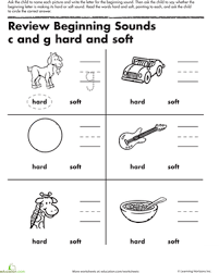 review beginning sounds c and g worksheet education com