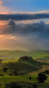 Please contact us if you want to publish a tuscany wallpaper on our site. Wallpaper Italy Tuscany Green Fields Valley Clouds Sunset 1920x1200 Hd Picture Image