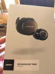 New Bose Soundsport Free Black Bluetooth Wireless In Ear Headphones Earbuds Wireless In Ear Headphones Black Bluetooth Earbuds