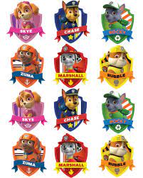 This is such a fun party with so many great ideas and free printables including invitations, stickers, party labels, centerpieces, coloring pages, decorations, activity sheets and lots more! Paw Patrol Badges Paw Patrol Birthday Paw Patrol Printables Paw Patrol Party