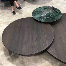 Knoll presents grasshopper, a collection of tables designed by piero lissoni, a perfect combination of pure geometry and synthesis of design. Grasshopper Low Coffee Table Set Of 3 This Model Features A Mix Of Chestnut Veneer And Verde Alpi Marble Coffee Table Low Coffee Table Coffee Table Design