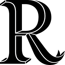 R Dr Odd Lettering Alphabet R Letter Design Abstract Pattern Design