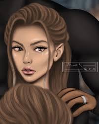 Made Mitchel and Stacey Rhodes from The Edge of Darkness series by Leigh  Rivers @authorleighrivers I just HAD to do a piece that showed the two of  them together and I've been