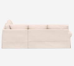 87 wide x 41 deep x 37 high inside seating: Pb Comfort Roll Arm Slipcovered 3 Piece L Sectional Pottery Barn