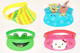 An eight page book that asks the students to color the hats as stated. Paper Visor Kids Crafts Fun Craft Ideas Firstpalette Com