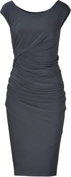 Carbon Cap Sleeve Draped Jersey Dress With Images Fashion Style Beautiful Outfits