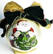 Adrian, and she survived the persecution of the church. Lot Art Natalie Sarabella Christmas Ornament With Santa Design
