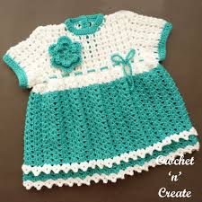 It is very easy to make crochet the image of the newborn dress from top to bottom. Crochet Baby Girl Outfit Free Crochet Pattern On Crochet N Create