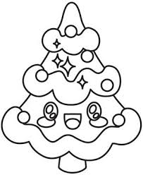Kawaii Christmas Tree Kawaii Christmas Christmas Drawing Christmas Stencils
