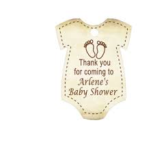 If you're creating your first baby registry or looking for baby shower gifts, you might be shocked by just how much there is to choose from. 25x Personalised Baby Shower Gift Tags Footprints Baby Vest Favour Tags Ebay
