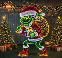HOT SALE Christmas Outdoor IP65 Waterproof 3D Motif Lights LED Multi-color 3m-6m Large Irregular-shaped Innovative Christmas
