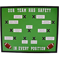 Bulletin Board Kit General Safety Football Theme Safety Football Safety Quotes Workplace Safety
