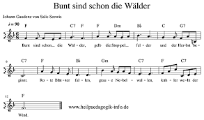 Die räder vom bus chords by robert metcalf. Bunt Sind Schon Die Walder Text Noten Download
