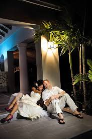Montego Bay Jamaica Wedding Destination Fuschia Brown Tropical Caribbean Pink Beach Kat Wedding Planner Outfit Montego Bay Wedding Planner