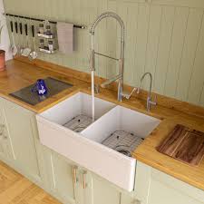 Tastefully traditional with modern design updates for that country style look. Alfi Brand Ab539 32 3 4 Lip Double Bowl Fireclay Farmhouse Apron Kitchen Sink