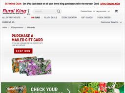 Check spelling or type a new query. Rural King Gift Card Balance Check Balance Enquiry Links Reviews Contact Social Terms And More Gcb Today