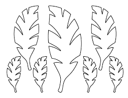 Maple leaf coloring page from maples category. Cut Out Palm Leaf Template Printable Novocom Top
