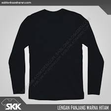 Www.pusatkonveksimurah.com kaos polos lengan panjang warna hitam oblong hitam. Lengan Panjang Warna Hitam Archives Sablon Kaos Keren