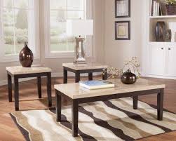 Ashley Furniture Signature Design Wilder Two Toned Occasional Table Set Contains Cocktail Coffee Table Ashley Furniture Living Room Travertine Coffee Table