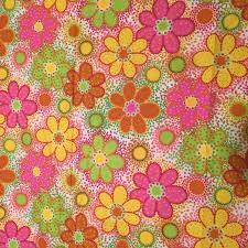 Check spelling or type a new query. Vintage 60s 70s Floral Fabric Print Mod Floral Flowers Daisy Circle Circles Pink Green Yellow Orange White 45 Wide X 3 Yards Cotton Yardage Printing On Fabric Floral Print Fabric Floral Fabric