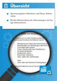 Geben sie das von ihnen unterschriebene original Unterweisung Arbeitsschutz In Kuchen Vorlage Muster Checkliste