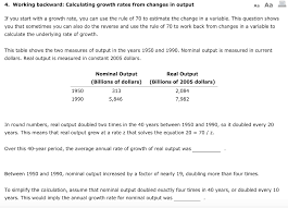 Keep reading to learn how to calculate annual growth over multiple years! 1 Rate Of Growth Of Real Output Was 2 5 Chegg Com