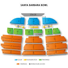 Detailed Santa Barbara Bowl Seating Chart With Seat Numbers