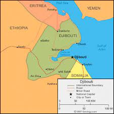 Across the gulf of aden is yemen.the country has a total area of 23,200 km 2 (8,958 sq mi). Djibouti Map And Satellite Image
