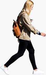 Blonde Girl Walking Png People Walking Png People Png Walking People
