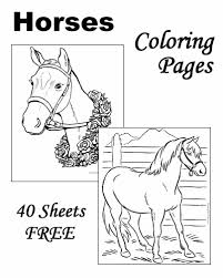 When it gets too hot to play outside, these summer printables of beaches, fish, flowers, and more will keep kids entertained. Horse Coloring Pages