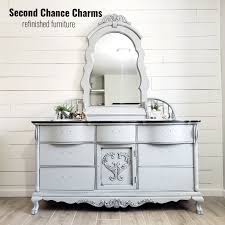 We launched our new website! Lexington Victorian Sampler Dresser And Mirror Second Chance Charms