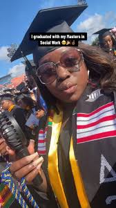 This has been one hell of a ride & now I can get off!! Yall favorite mental  health professional signing out😘🎉📣#blackexcellence #hbcugrad  #savannahstate #socialworkersoftiktok