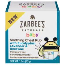 Zarbees Baby Chest Rub 1 5oz Chest Rub Natural Baby