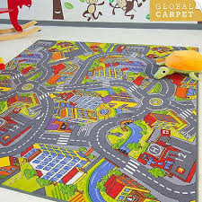 Children S Rug Kids City Town Road Map Village Car Play Mat Wide Range Of Sizes Ebay Childrens Rugs Kids Rugs Play Mat