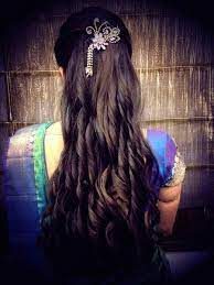 5 Charming Hairstyles For Indian Wedding Reception You Will Not Miss Marina Gallery Fine Art Hair Styles Indian Wedding Hairstyles Indian Hairstyles