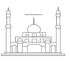 Contoh gambar mewarnai muslim masjid dan anak dengan crayon secara cepat. Gambar Animasi Masjid Nabawi