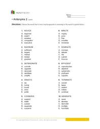 Antonyms 2 English For Everyone