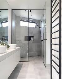 We did not find results for: Bathroom With Matte Black Hardware Grey Tiles And Stone Top Bathroom Design Black Small Bathroom Remodel Bathroom Interior Design
