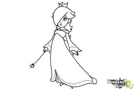 Mario is the protagonist from a popular nintendo video game franchise. How To Draw Rosalina Drawingnow