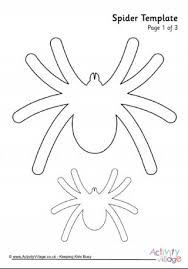 Spider Template 1 Halloween Templates Spider Template Spider Crafts