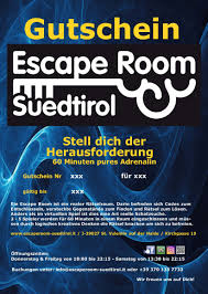 Denn klassische kreuzworträtsel sind zwar ein beliebter zeitvertreib. Gutscheine Escaperoom Sudtirol