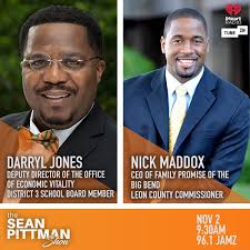 With Election Day next Tuesday, hear from Leon County Schoolboard Member  Darryl Jones and Leon County Commissioner Nick Maddox