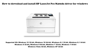 Hp laserjet pro m402 printer driver download free for windows, macintosh/mac os and linux. How To Download And Install Hp Laserjet Pro M402dn Driver Windows 10 8 1 8 7 Vista Xp Youtube